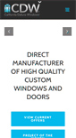 Mobile Screenshot of cdwindows.com